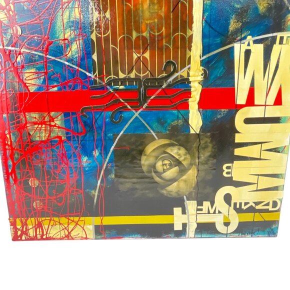 Trevor Williamson "Digital Void Tattoo" Limited Edition Canvas Abstract Art - Picture 7 of 13